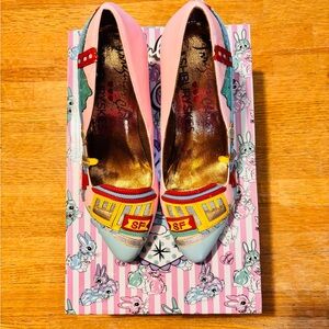 Irregular Choice Women's San Francisco Appliqued Mid-Heel Shoes US 5.5 EU 36